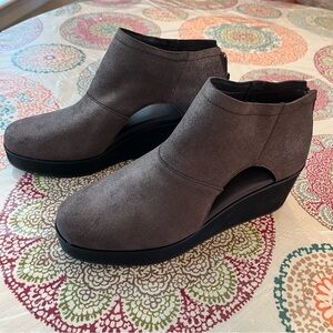 Volatile Metallic Bronze Ankle Booties
